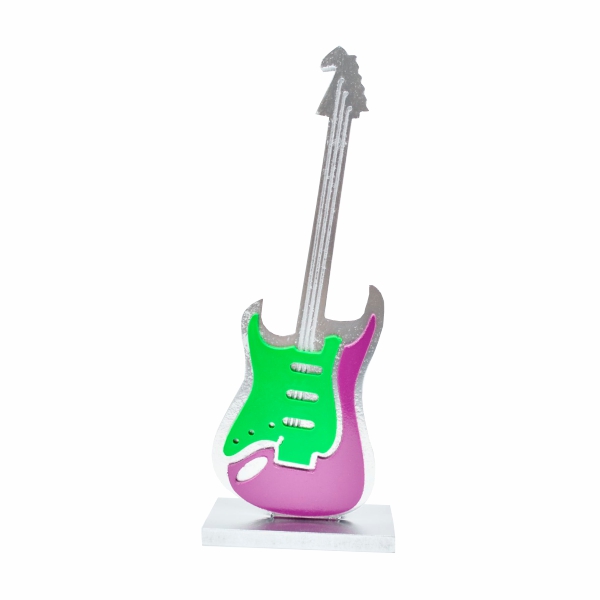 Musical - Guitarra Prata e Rosa